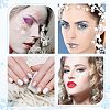 Women's PET Plastic Self Adhesive Face Glitter Stickers for Makeup DIY-OC0009-95B-7
