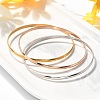 304 Stainless Steel Plain Bangles for Women BJEW-C092-01-1