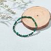 Natural Malachite Beaded Bracelets BJEW-JB06469-2