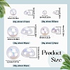 70G  5 Styles ABS Plastic Imitation Pearl Cabochons OACR-SC0001-45D-2