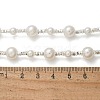 304 Stainless Steel & ABS Plastic Imitation Pearl Round Beded Necklaces for Women NJEW-S442-11P-5