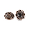 Tibetan Style Alloy Bead Caps TIBE-P003-81A-R-1