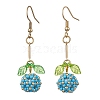 Handmade Glass Seed Beads Pendants Dangle Earrings EJEW-MZ00245-03-1