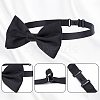 AHADERMAKER 16Pcs 2 Colors Adjustable Polyester Bow Ties AJEW-GA0006-74-3