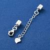 925 Sterling Silver Curb Chain Extender STER-G039-04B-S-2