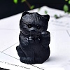 Natural Obsidian Ornament Home Desktop Decoration Craft PW-WG52939-03-1