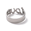 201 Stainless Steel Word Love Finger Ring RJEW-J051-44P-3