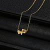 Alloy Letter Heart Pendant Necklaces for Women WGBB55E-12-1