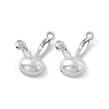 ABS Plastic Imitation Pearl Pendants PALLOY-K259-02P-1