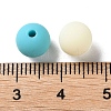 Rubberized Style Imitated Silicone Acrylic Beads MACR-D029-01M-3