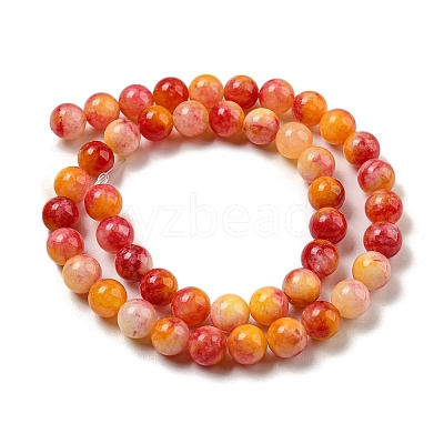 Natural Dyed Yellow Jade Beads Strands G-Q160-A01-01C-1