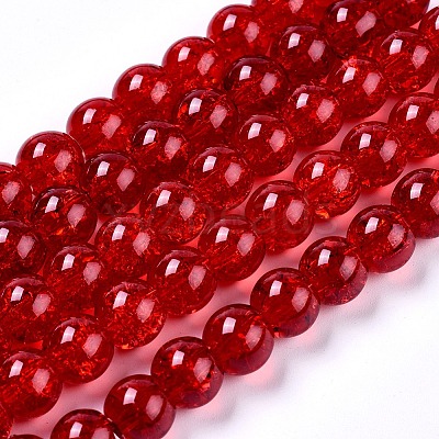 Crackle Glass Beads Strands LS-CCG-Q001-8mm-A20-1