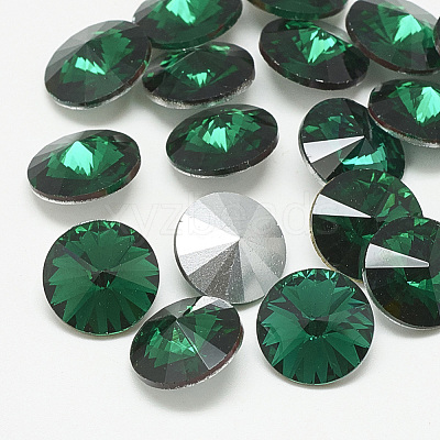 Pointed Back Glass Rhinestone Cabochons RGLA-T086-8mm-15-1