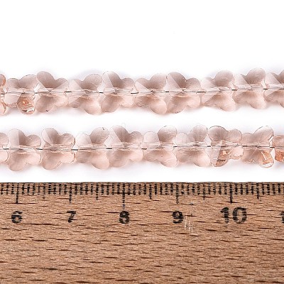 Transparent Glass Beads Strands GLAA-Q118-01A-B11-1