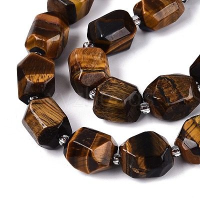 Natural Tiger Eye Beads Strands G-N362-07A-03-1