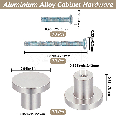 10 Sets Aluminium Alloy Cabinet Hardware FIND-GF0007-67P-1