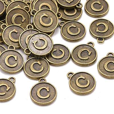 Alloy Pendant Cabochon Settings PALLOY-N156-01C-AB-1