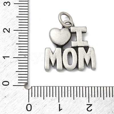 Mother's Day 304 Stainless Steel Pendants STAS-C171-01B-AS-1