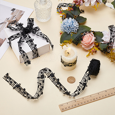 Hollow Lace Embossing Ribbon OCOR-WH0046-02-1