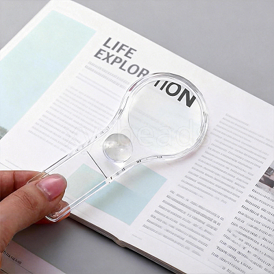 120Pcs Plastic Magnifier AJEW-WA0001-04-1