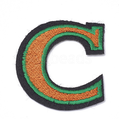 Computerized Embroidery Cloth Iron On/Sew On Patches AJEW-S068-57-1