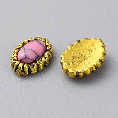 Zinc Alloy Cabochons MRMJ-WH0320-05E-02-1
