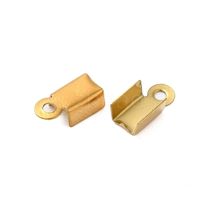 Ion Plating(IP) 304 Stainless Steel Folding Crimp Cord Ends FIND-Q118-01G-03-1