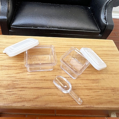 Lunch Box & Spoon Plastic Mini Model Kit PW-WGC9A7F-01-1