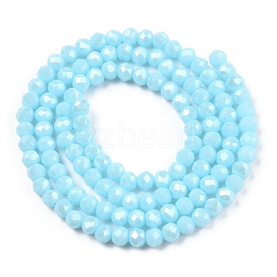 Electroplate Glass Beads Strands EGLA-A034-P3mm-A04-1