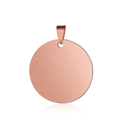 Ion Plating(IP) 304 Stainless Steel Pendants STAS-I311-05C-RG-1