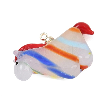 Handmade Lampwork Pendants LA-CBAD4D2-01C-1