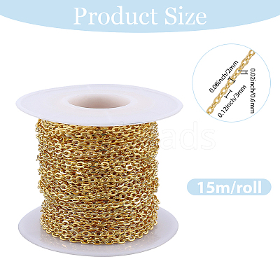 15M Iron Cable Chains CH-BM0001-01G-1