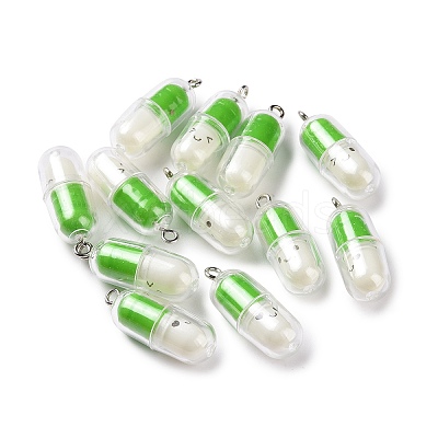 Translucent Plastic Pendants X-KY-L006-29D-1