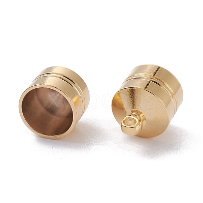 Brass Cord Ends X-KK-D002-05G-1