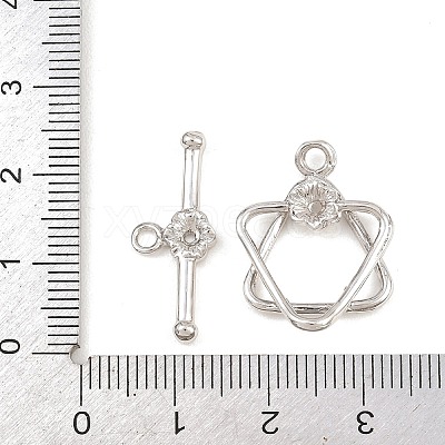 Brass Toggle Clasps KK-G548-42P-01-1