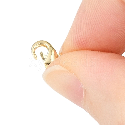 Brass Lobster Claw Clasps KK-P130-093G-NR-1