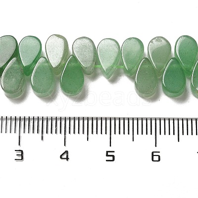 Natural Gree Aventurine Beads Strands G-B064-B06-1