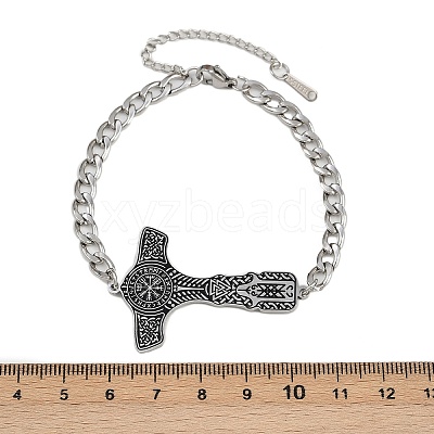 304 Stainless Steel Enamel Link Bracelets LS-BJEW-P356-01A-P-1