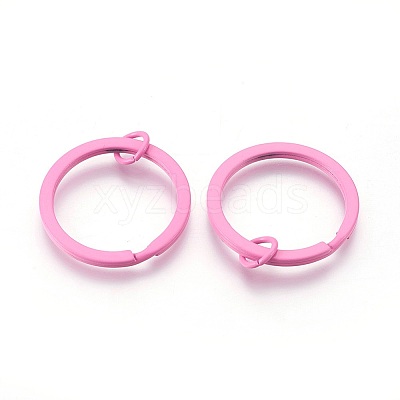 Spray Painted Iron Split Key Rings IFIN-L038-10-FF-1