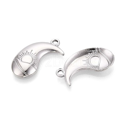 304 Stainless Steel Pendants STAS-T065-10P-1