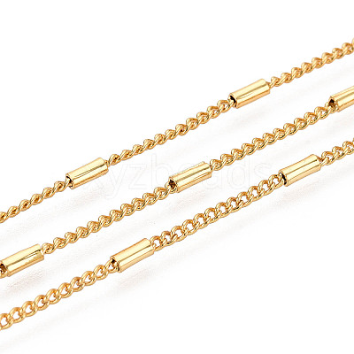 Brass Column Link Chains CHC-T018-54G-1