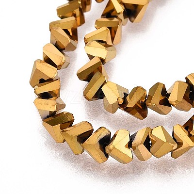Electroplate Glass Beads Strands GLAA-N024-4mm-01-1