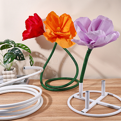1Pc Iron Flower Pole Display Stand Base DIY-PH0036-09-1