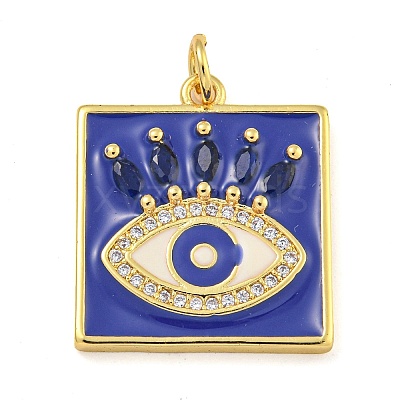 Rack Plating Brass Micro Pave Cubic Zirconia Pendants KK-G513-76A-08G-1