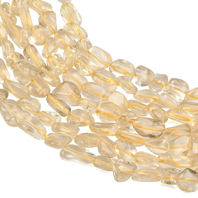 Natural Lemon Quartz(Heated) Beads Strands GG-CBAF5B4-A01-01-1