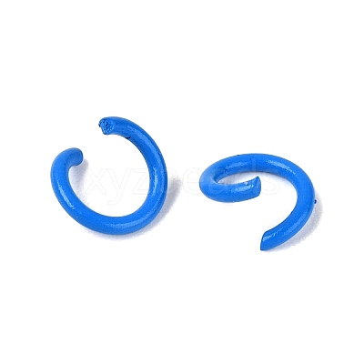 Spray Painted Iron Open Jump Rings IFIN-T017-04B-07-1