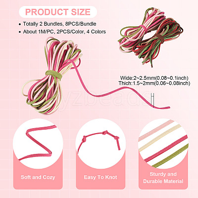 2 Bundles Faux Suede Cord Sets LW-TA0001-08D-1