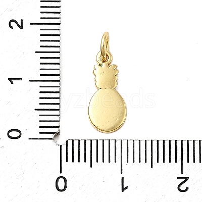 Brass Enamel Charms KK-P303-02G-1