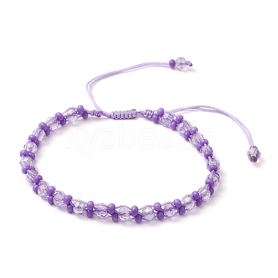 Baking Paint Glass Seed Beaded Bracelets BJEW-MZ00155-02-1