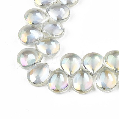 Electroplate Glass Beads Strand EGLA-S188-27-B03-1
